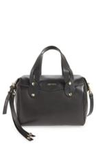 Jimmy Choo Small Allie Nappa Leather Bowling Bag - Black