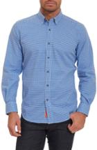 Men's Robert Graham Wade Tailored Fit Check Sport Shirt X-large - Blue