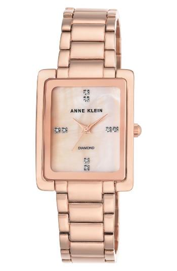 Women's Anne Klein Diamond Bracelet Watch, 28mm X 35mm
