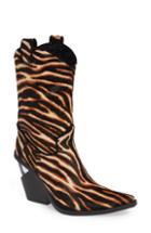 Women's Jeffrey Campbell Suborbit Genuine Calf Hair Western Bootie .5 M - Beige
