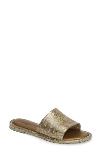 Women's Melissa Soul Slide Sandal M - Metallic