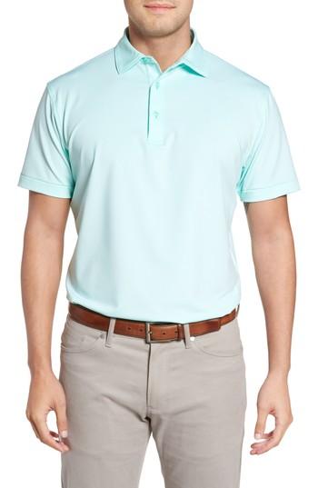Men's Peter Millar Jubilee Stripe Jersey Polo - Blue
