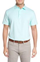 Men's Peter Millar Jubilee Stripe Jersey Polo - Blue