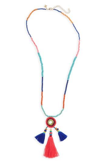Women's Panacea Crochet Tassel Pendant Necklace