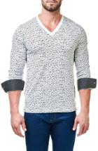 Men's Maceoo Print V-neck Pullover