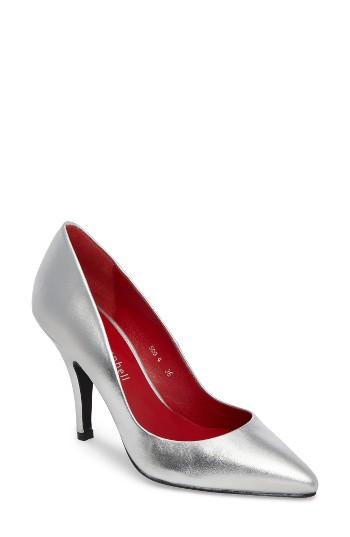 Women's Jeffrey Campbell Sachi Pointy Toe Pump Eu - Metallic