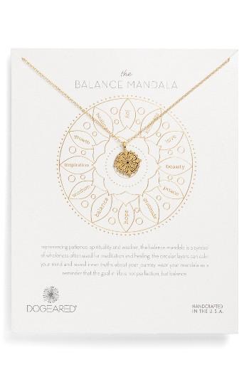 Women's Dogeared Balance Mandala Necklace