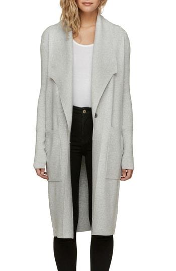 Women's Soia & Kyo Coatigan Knit Long Sweater Coat, Size - Grey
