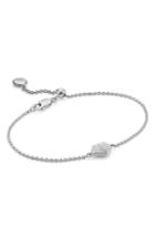 Women's Monica Vinader Nura Mini Diamond Heart Bracelet