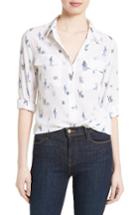 Women's Equipment Slim Signature Cactus Print Silk Shirt