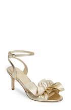 Women's Butter Gem Embellished Ankle Strap Sandal M - Metallic