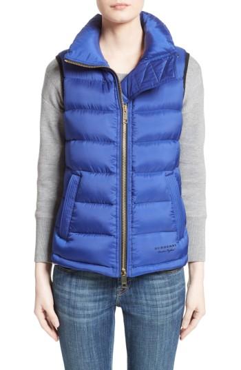 Women's Burberry Bredon Quilted Puffer Vest - Purple