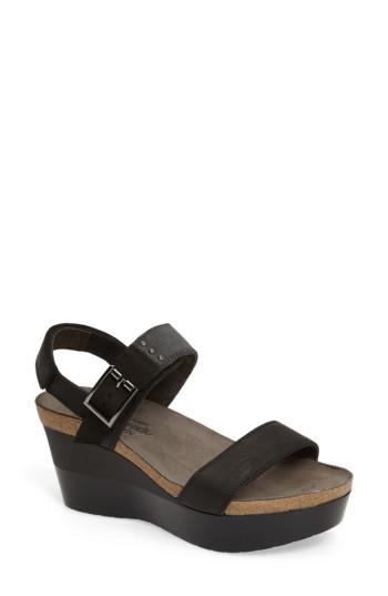Women's Naot Alpha Platform Wedge Sandal Sandal Us / 37eu - Grey