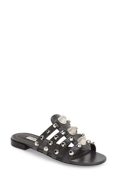 Women's Balenciaga Studded Slip-on Sandal