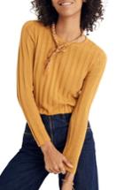 Women's Madewell Clarkwell Pullover Sweater, Size - Yellow