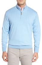 Men's Peter Millar Crown Soft Quarter-zip Pullover, Size - Blue