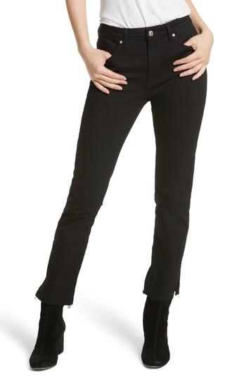 Women's Free People Crop Cigarette Jeans - Black
