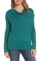 Women's Caslon Long Sleeve Brushed Sweater, Size - Green