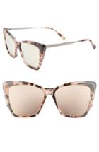 Women's Diff Becky Ii 55mm Cat Eye Sunglasses - Pink/ Taupe/ Himalayan