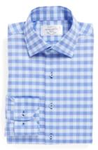 Men's Lorenzo Uomo Trim Fit Check Dress Shirt .5 - 34/35 - Blue