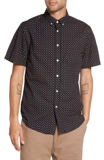 Men's Obey Sterling Woven Shirt - Black