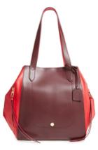 Lodis Los Angeles Downtown Charlize Rfid Leather Tote - Red