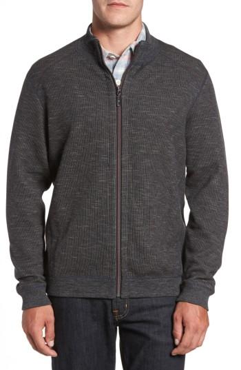 Men's Tommy Bahama Flipsider Reversible Jacket, Size - Black