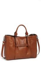 Longchamp '3d - Small' Leather Tote - Brown