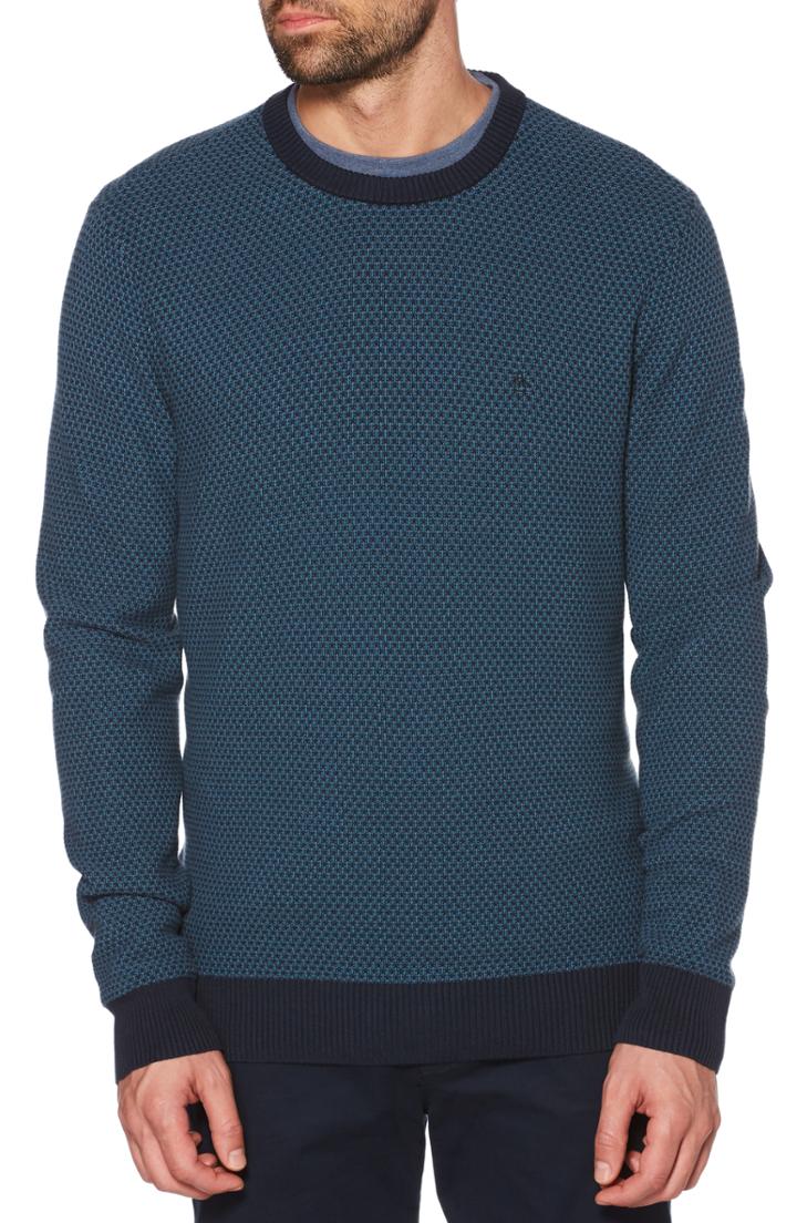 Men's Original Penguin Popcorn Knit Crewneck Sweater