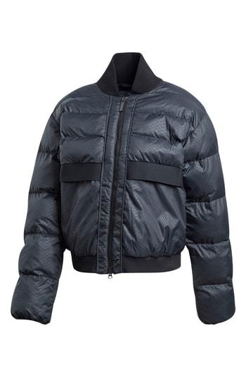Women's Adidas By Stella Mccartney Crop Puffer Jacket - Black