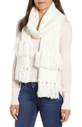 Women's Rebecca Minkoff Chunky Zigzag Muffler, Size - Ivory