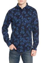 Men's 1901 Print Flannel Shirt, Size - Blue
