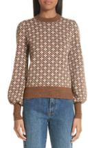 Women's Gucci Ny Patch Wool & Alpaca Cardigan