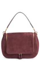 Anya Hindmarch Vere Maxi Leather & Suede Satchel - Burgundy