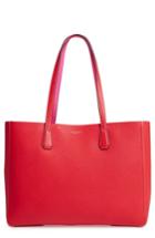 Tory Burch Perry Leather Tote - Red