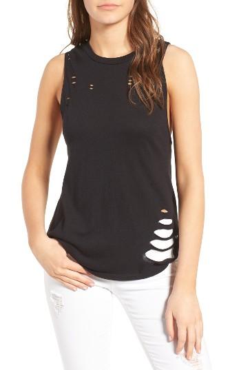 Women's Michelle By Comune Ackerly Destroyed Tank - Black