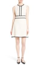 Women's Kate Spade New York Scallop Trim Tweed Fit & Flare Dress