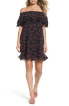 Women's Sam Edelman Off The Shoulder Shift Dress - Black