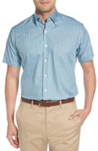 Men's Peter Millar Mount Baker Regular Fit Microcheck Sport Shirt - Blue