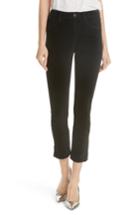 Women's 3x1 Nyc W3 Higher Ground Mini Split Ankle Velvet Jeans - Black