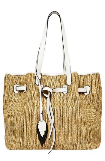 Urban Originals Wild Flower Straw Tote -