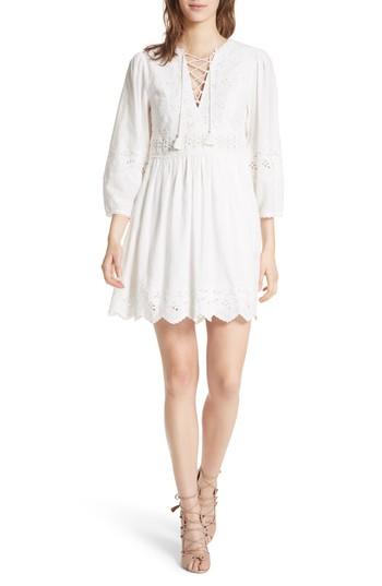 Women's Ulla Johnson Ailey Cotton & Linen Dress - White