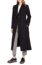 Women's Kenneth Cole New York Double Lapel Wool Blend Wrap Coat