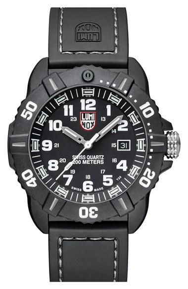 Men's Luminox 'coronado' Rubber Strap Watch, 44mm