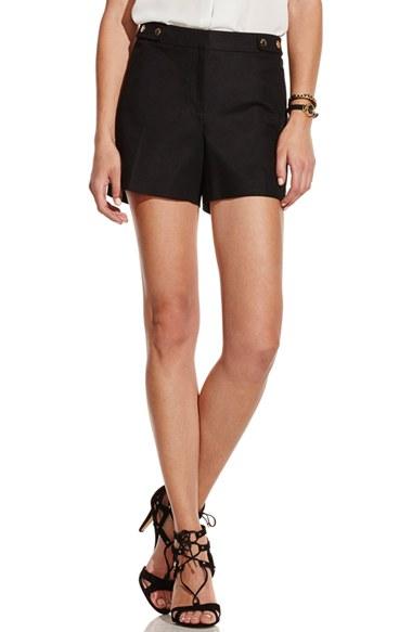 Women's Vince Camuto Stretch Cotton Shorts - Black