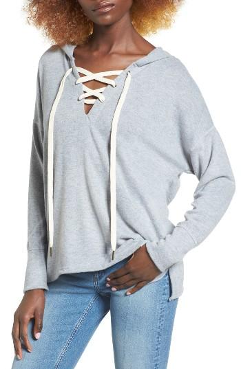 Women's Project Social T Lace-up Sweatshirt - Grey