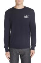 Men's A.p.c. Logo Merino Wool Sweater