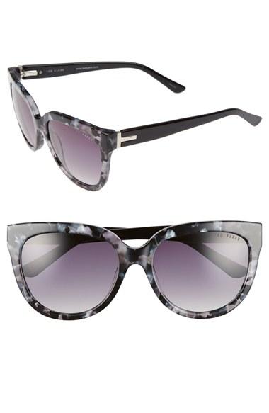 Women's Ted Baker London 55mm Cat Eye Sunglasses - Black