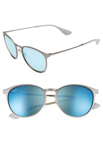 Women's Ray-ban Highstreet 54mm Sunglasses - Green/ Blue