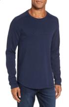 Men's W.r.k Douglas Slub Long Sleeve T-shirt, Size - Blue